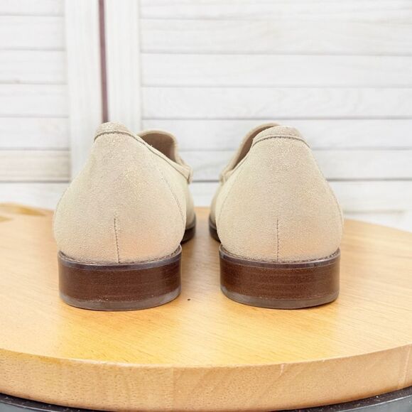 Vionic Waverly Leather Penny Loafers Cream Gold Shimmer 8 - Picture 6 of 11